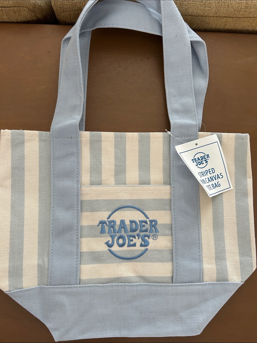 Blue Striped Trader Joe’s Mini Tote